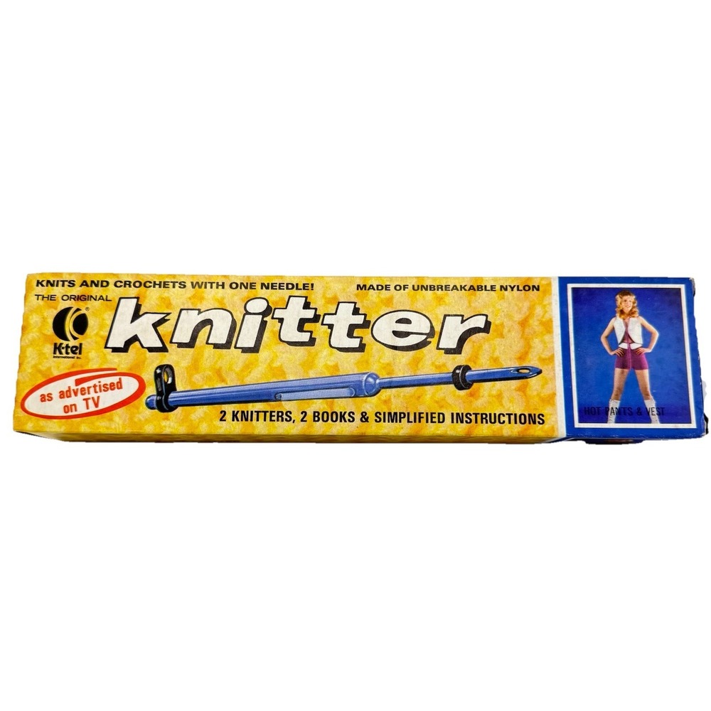 Vintage K-Tel Knitter P1-660 As Seen On TV Complete In Box 1970s NOS